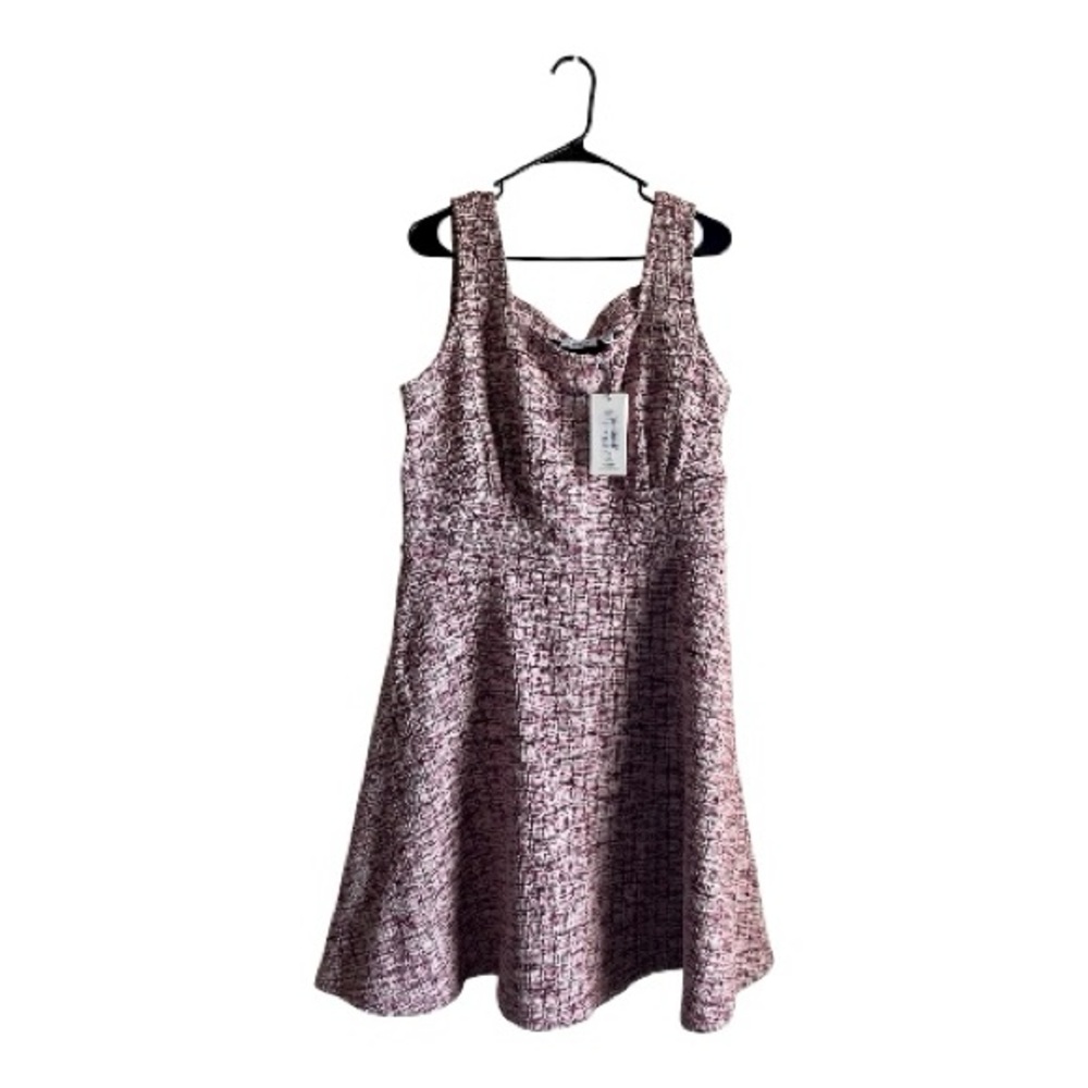 Leota Pink and Black Mini Dress